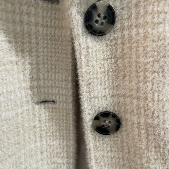 Calvin Klein Plaid Single Breast Coat. Size 2 - Picture 3 of 9